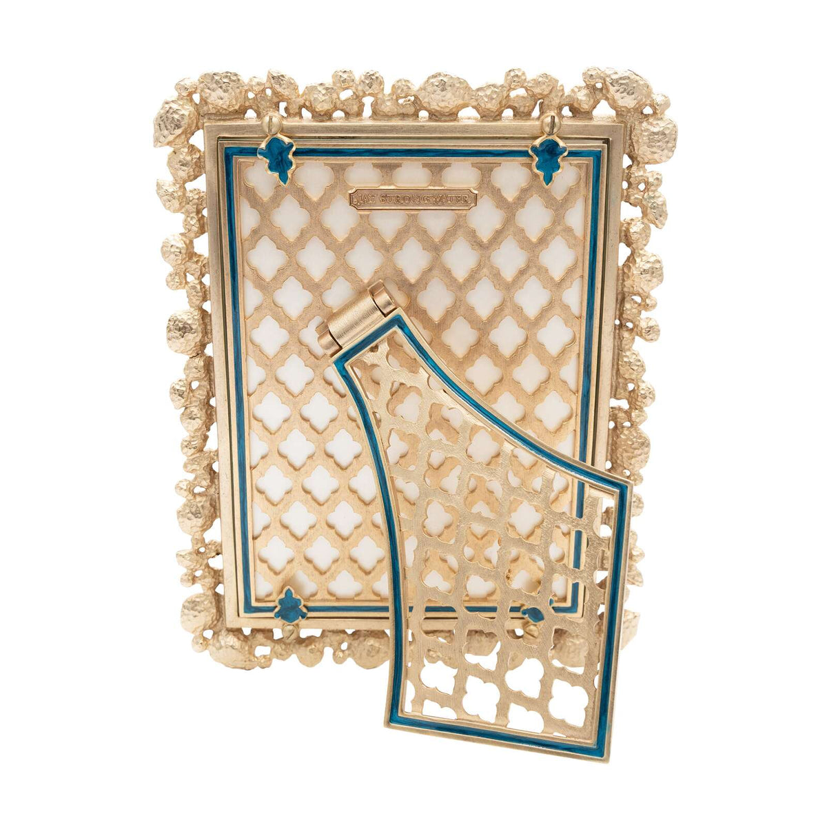 Jay Strongwater Leslie Bejeweled 5" X 7" Frame - Peacock, alternate view