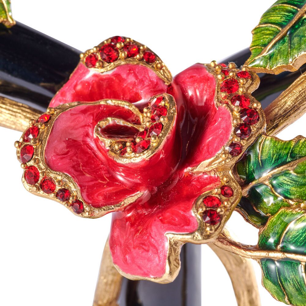 Jay Strongwater Lisha Night Bloom Double Candlestick Candlestick Holder, alternate view