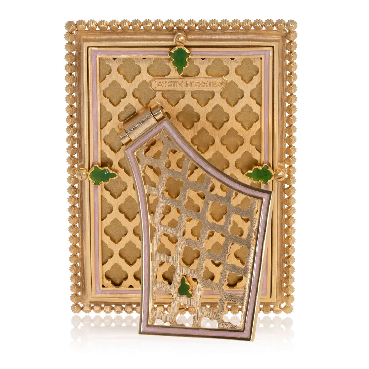 Jay Strongwater Lorraine Stone Edge 4" X 6" Frame - Flora, alternate view