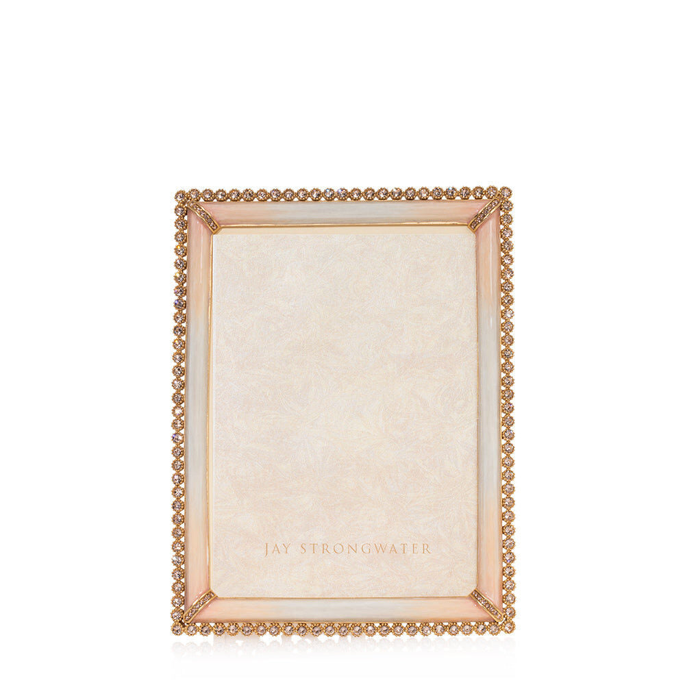 Jay Strongwater Lucas Stone Edge 5" X 7" Frame - Boudoir