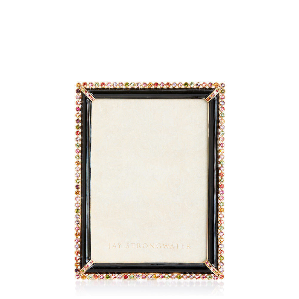 Jay Strongwater Lucas Stone Edge 5" X 7" Frame - Jewel