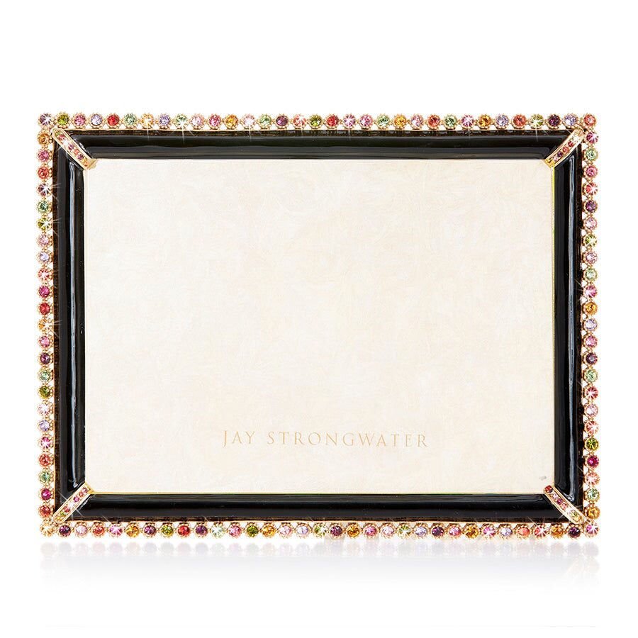 Jay Strongwater Lucas Stone Edge 5" X 7" Frame - Jewel, alternate view