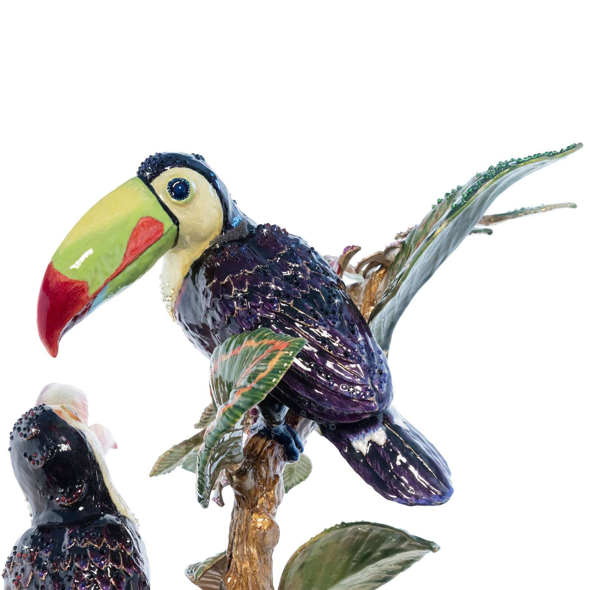Jay Strongwater Lucy and Axel Toucan Objet Figurine, alternate view