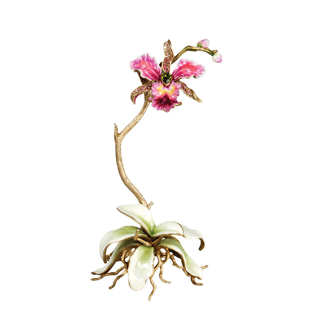 Jay Strongwater Marietta Orchid Objet Figurine