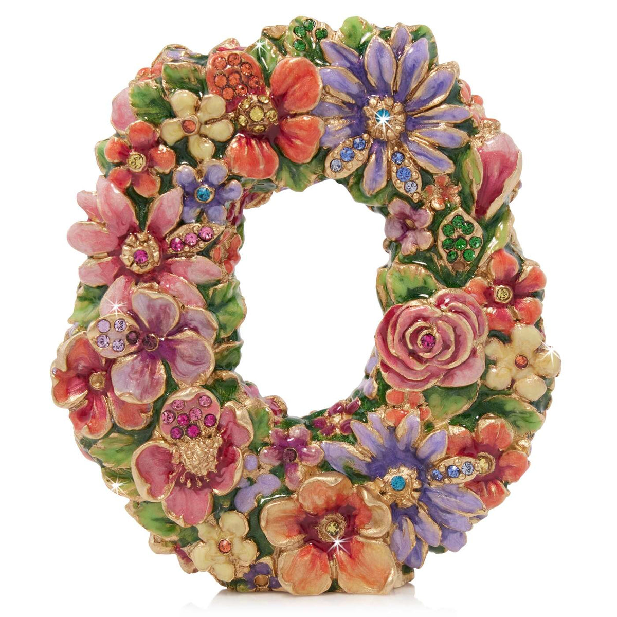 Jay Strongwater Masie Floral Hugs Figurine, alternate view