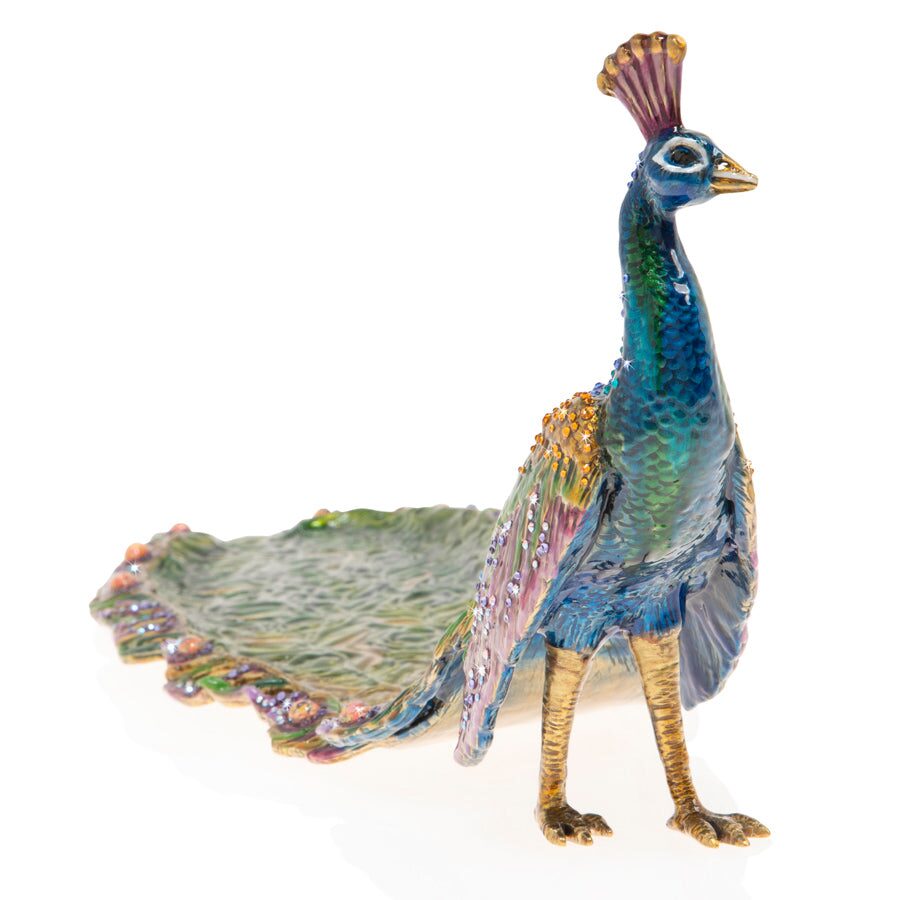 Jay Strongwater Mayur Long Tail Peacock Figurine, alternate view