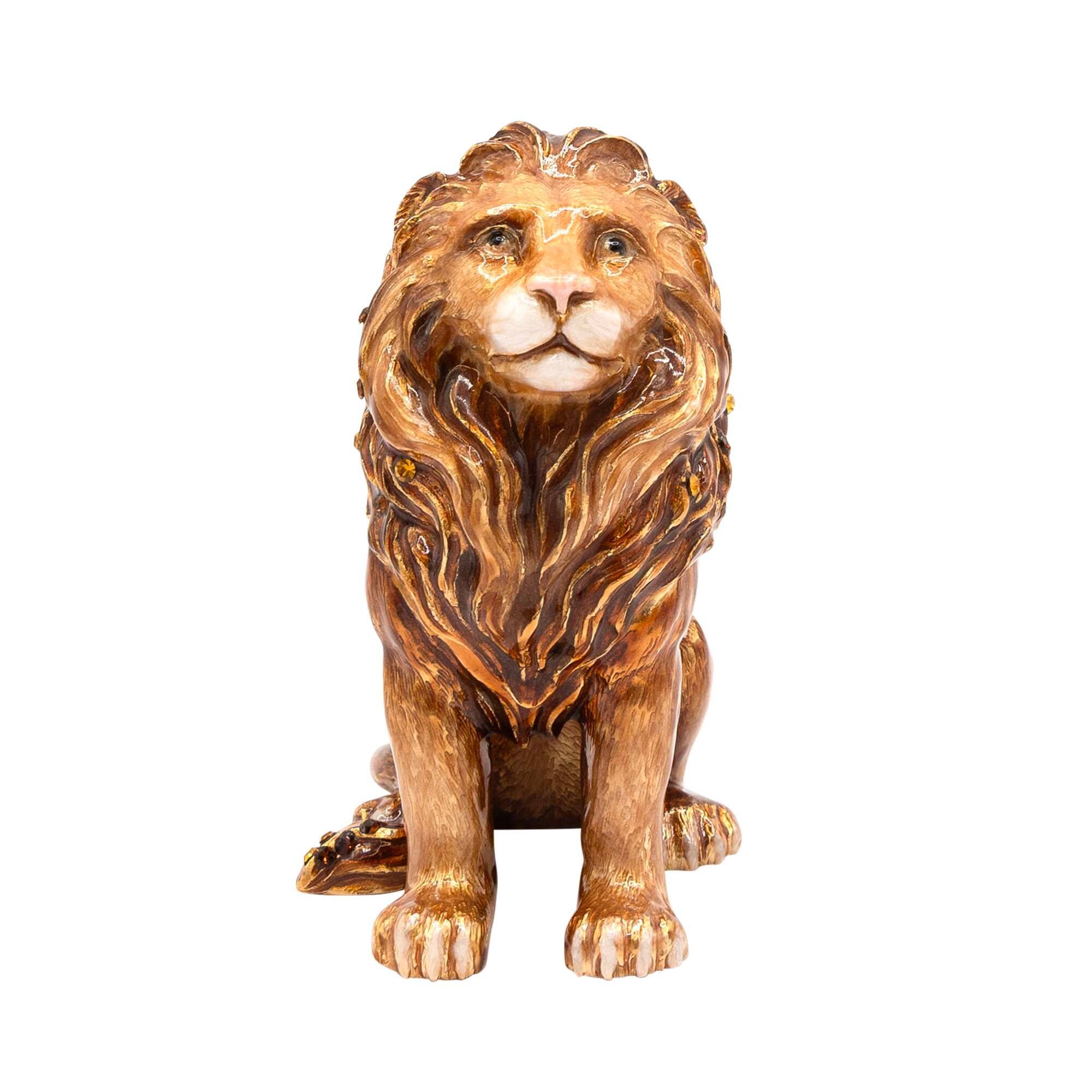 Jay Strongwater Mira Majestic Lion Box