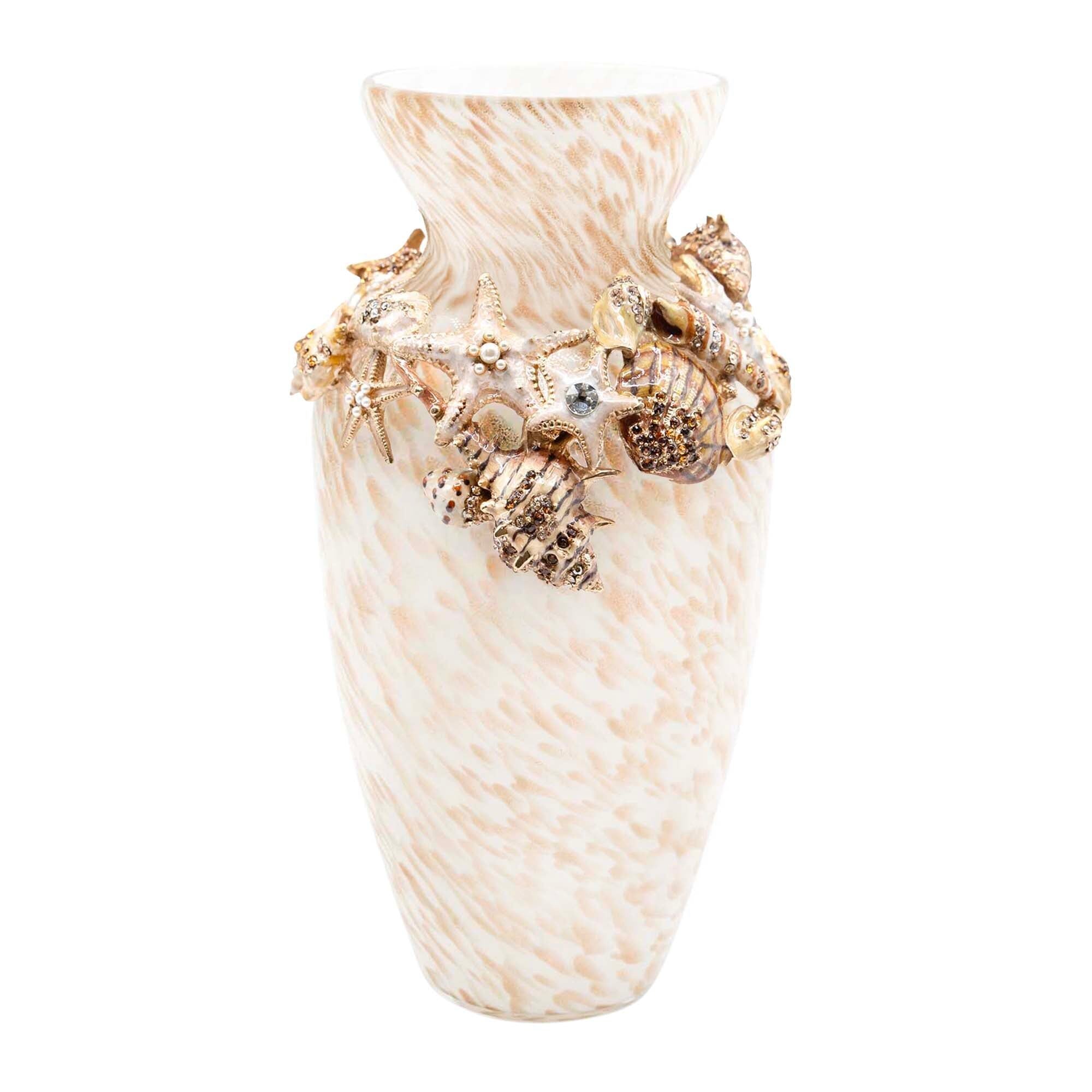 Jay Strongwater Nerina Tropical Shell Vase