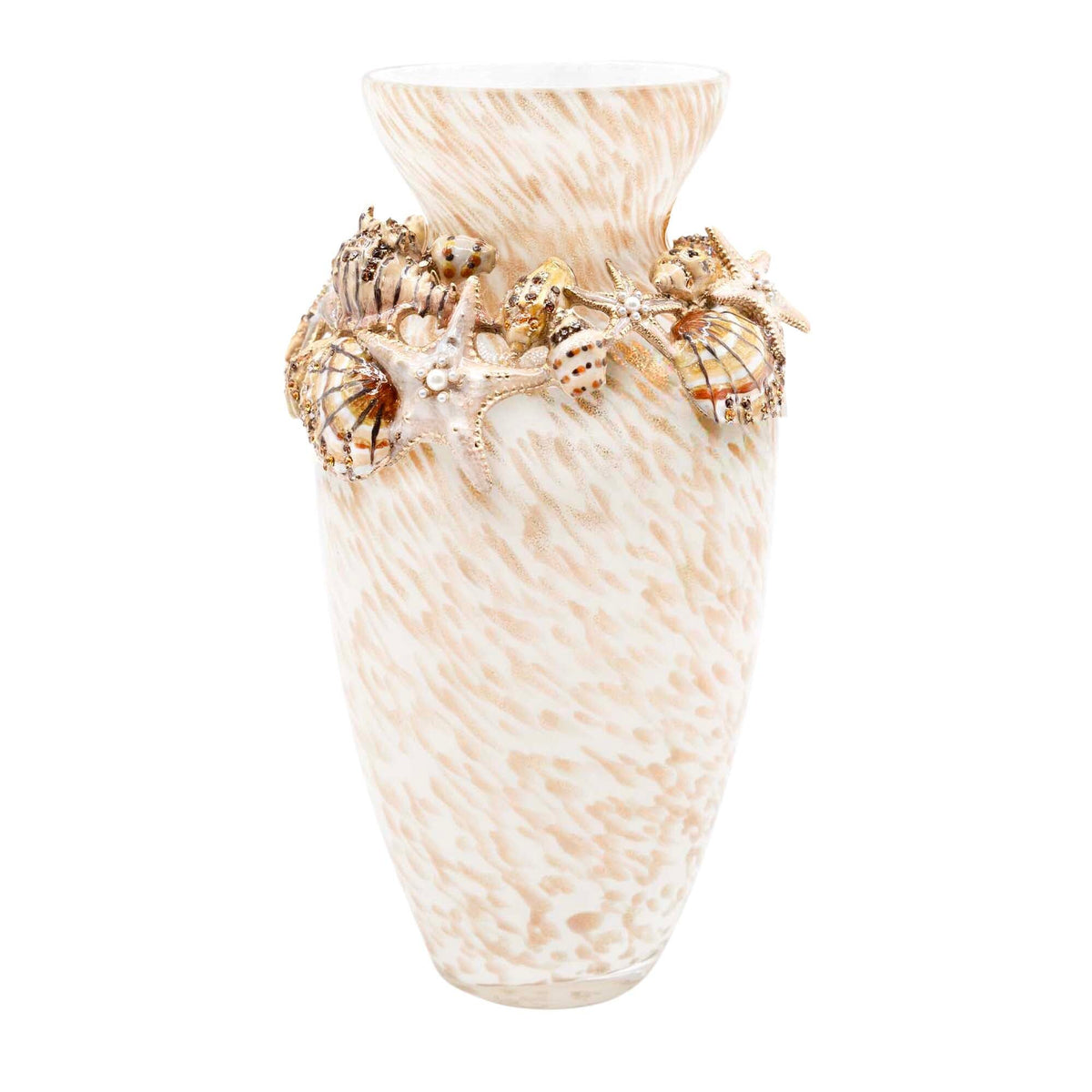 Jay Strongwater Nerina Tropical Shell Vase, alternate view