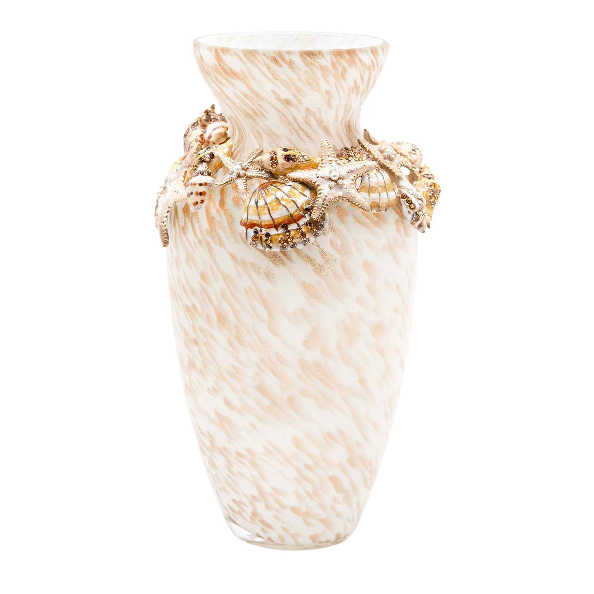 Jay Strongwater Nerina Tropical Shell Vase, alternate view