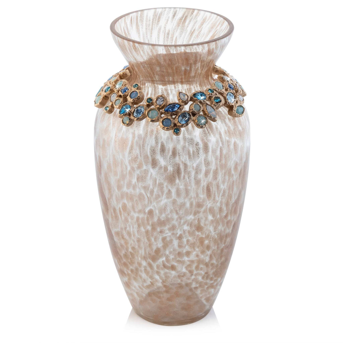 Jay Strongwater Norah Bejeweled Vase - Oceana, alternate view