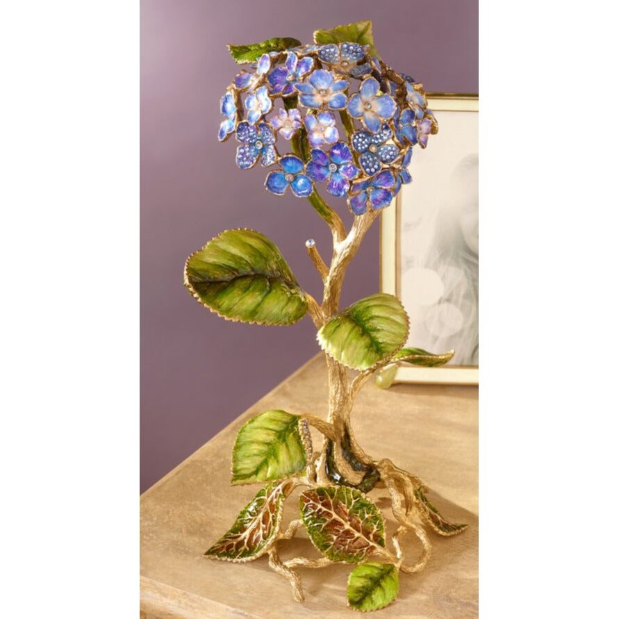 Jay Strongwater Nori Hydrangea Objet Figurine, alternate view