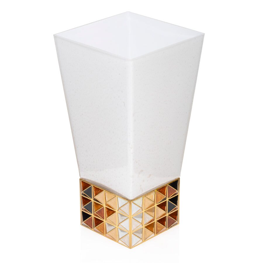 Jay Strongwater Opus Pyramid Vase, alternate view