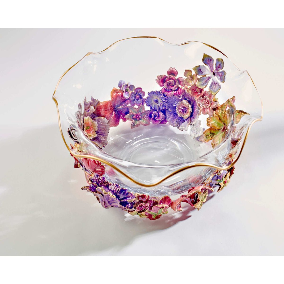 Jay Strongwater Penelope Large Ruffle Flower Bowl, alternate view