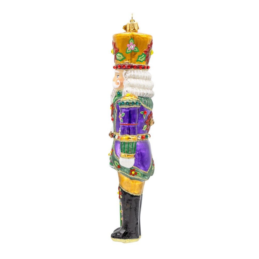 Jay Strongwater Poinsettia Nutcracker Ornament, alternate view