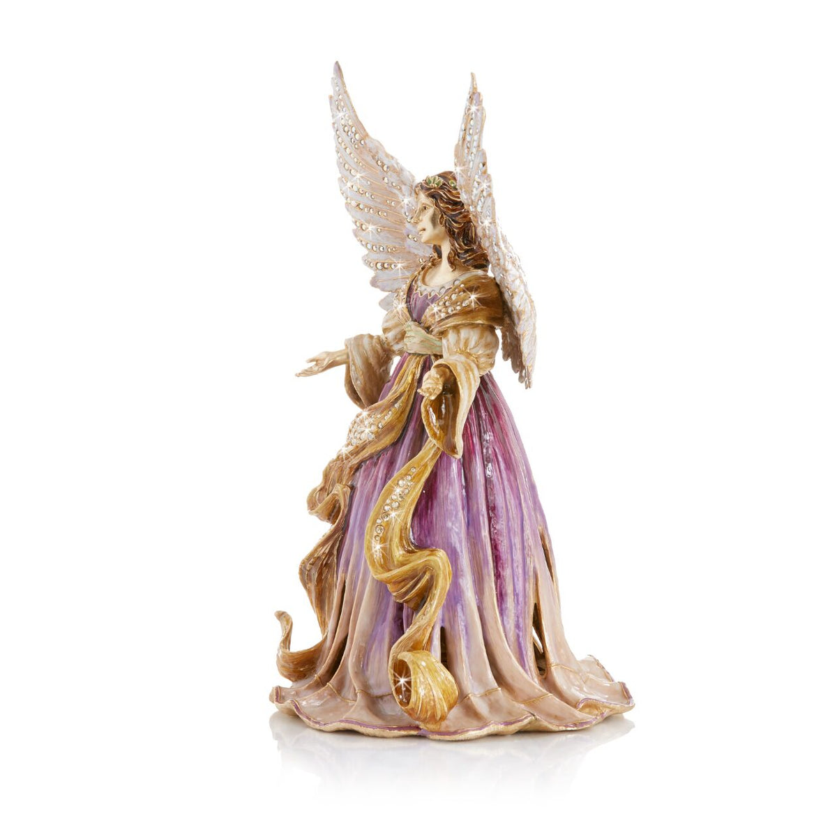 Jay Strongwater Renaissance Angel Musical Figurine, alternate view