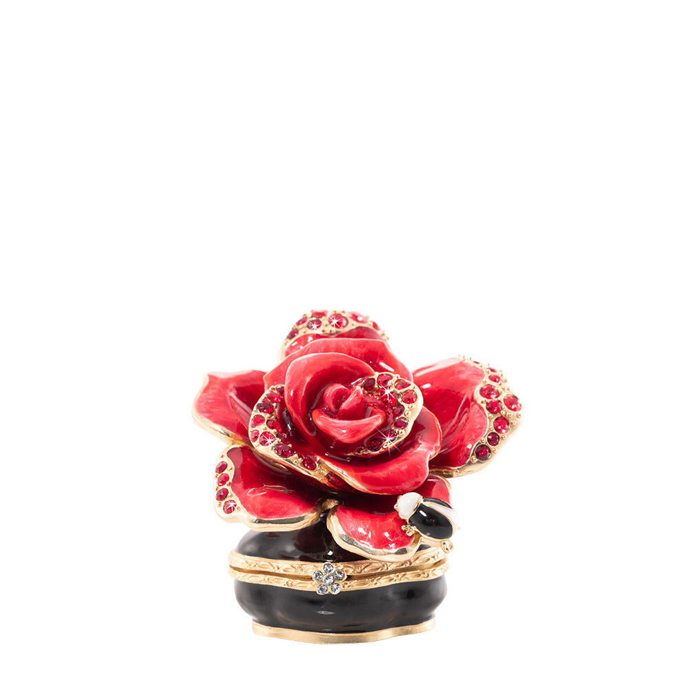 Jay Strongwater Rosalie Night Bloom Rose Box