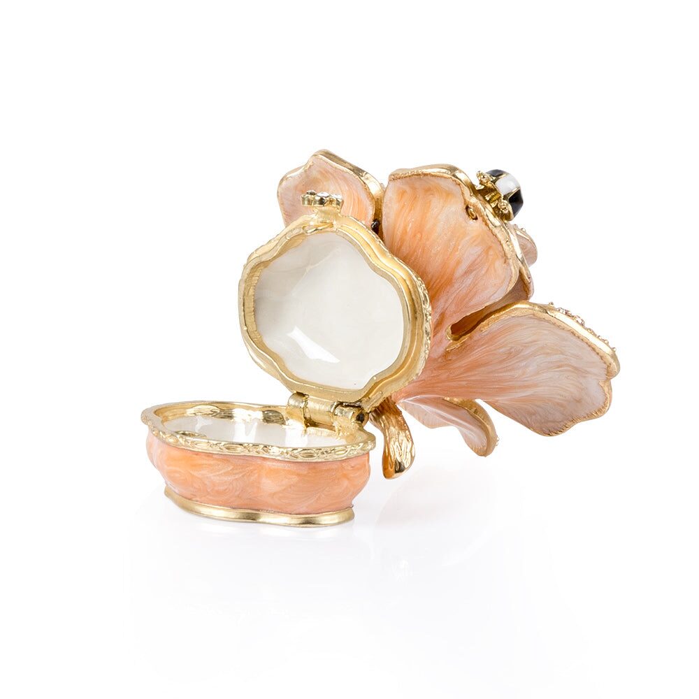 Jay Strongwater Rosalie Rose Box- Boudoir, alternate view