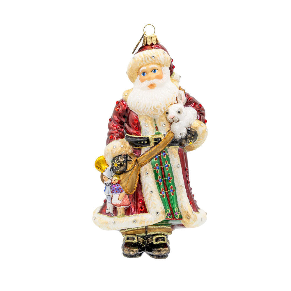 Jay Strongwater Santa's Arm Full of Gifts Ornament