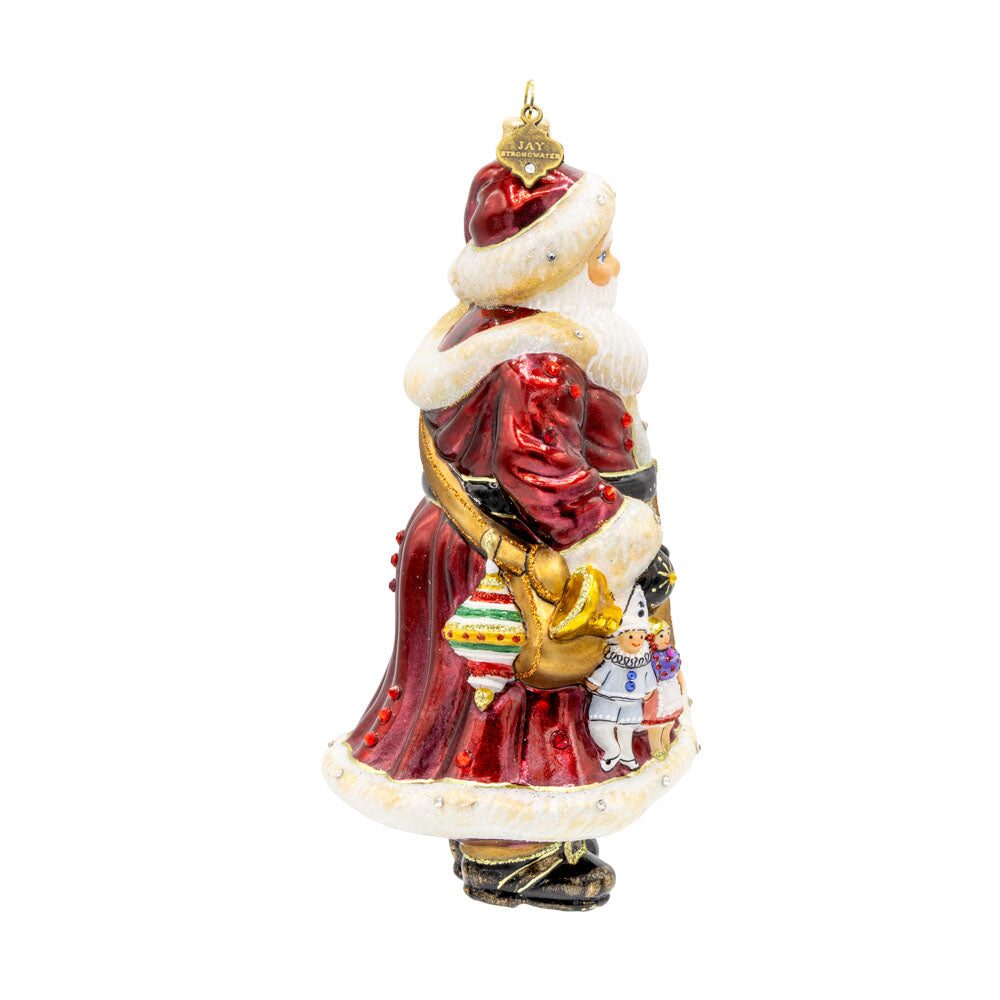Jay Strongwater Santa's Arm Full of Gifts Ornament, alternate view