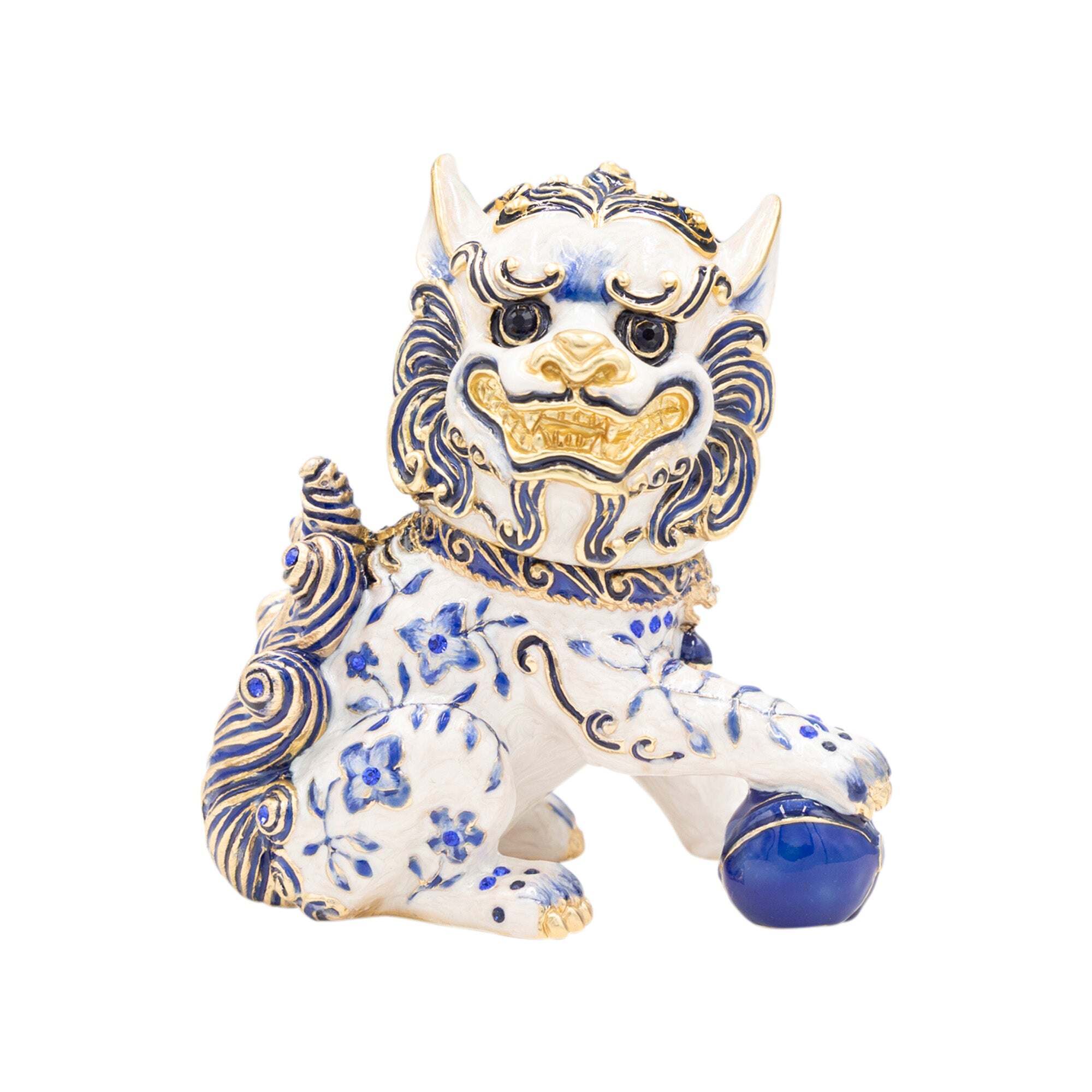 Jay Strongwater Shi Foo Dog Box