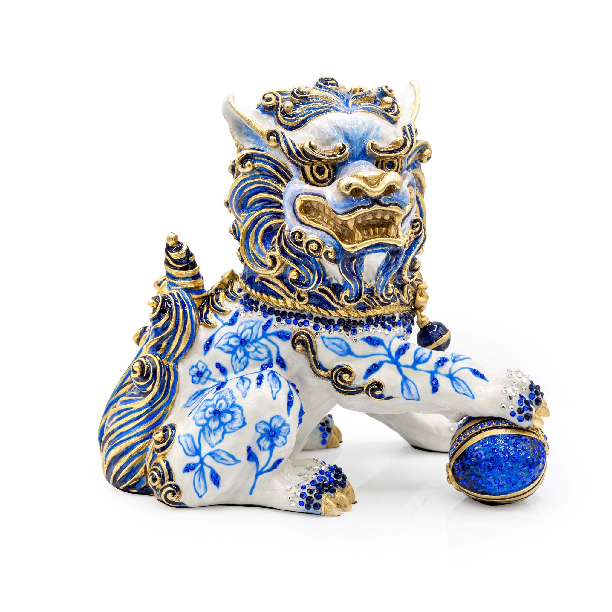 Jay Strongwater Shi Foo Dog Chinoiserie Figurine