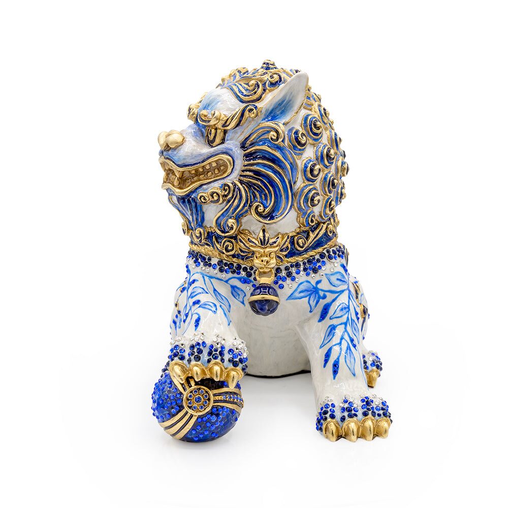 Jay Strongwater Shi Foo Dog Chinoiserie Figurine, alternate view