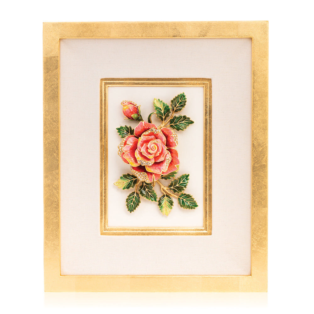Jay Strongwater Sibylla Rose Wall Art Wall Sculpture