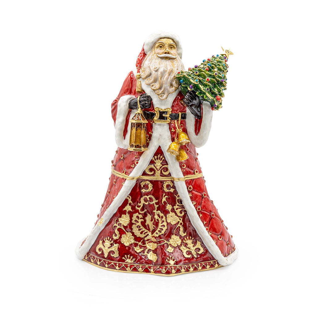 Jay Strongwater Sinterklaas Santa Container Decorative Box