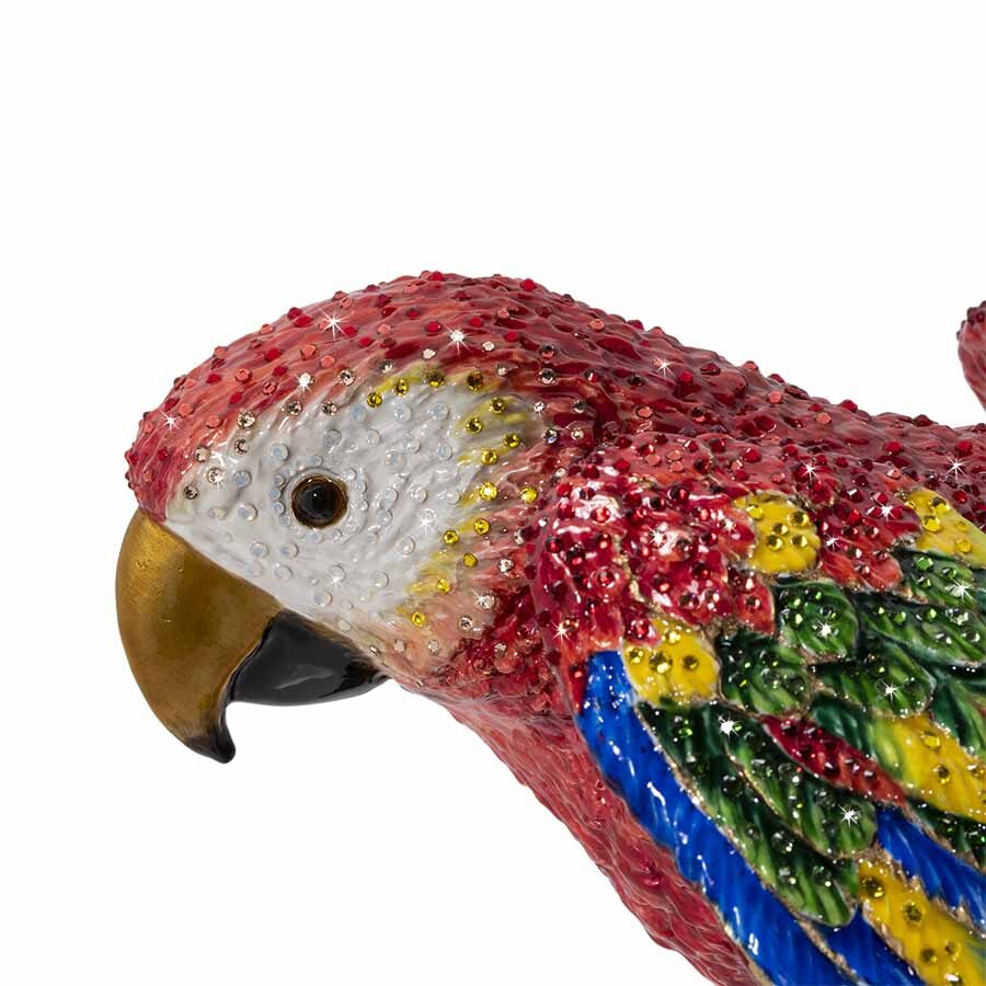 Jay Strongwater Skylar Macaw Figurine, alternate view