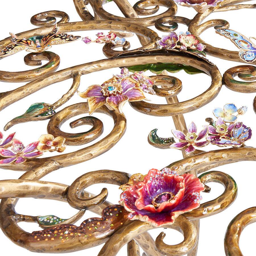 Jay Strongwater Sophia Floral Dining Table, alternate view