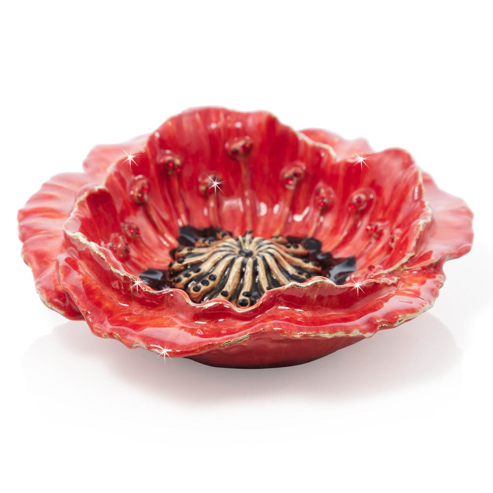 Jay Strongwater Stacie Poppy Trinket Tray, alternate view
