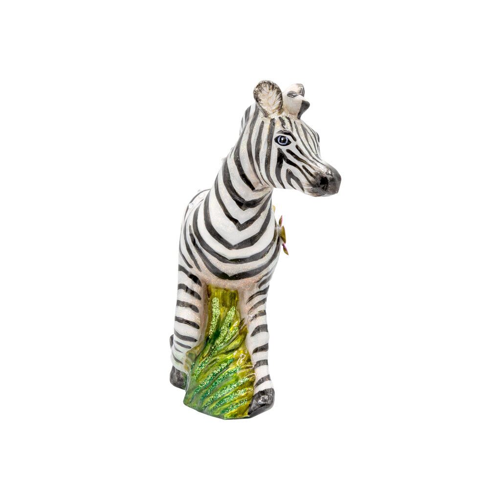 Jay Strongwater Striped Blossom Ornament, alternate view