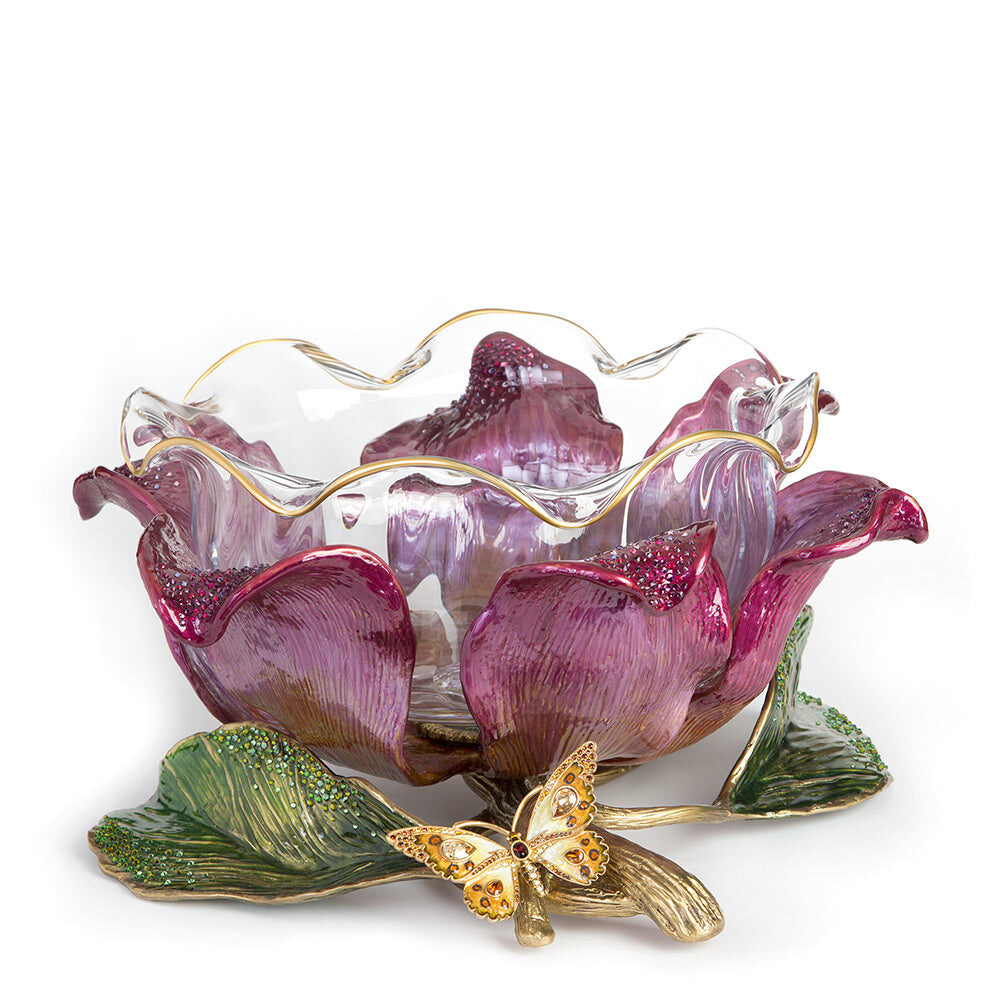 Jay Strongwater Sydney Large Flower Bowl - Bouquet