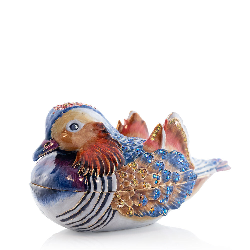 Jay Strongwater Tanner Mandarin Duck Box