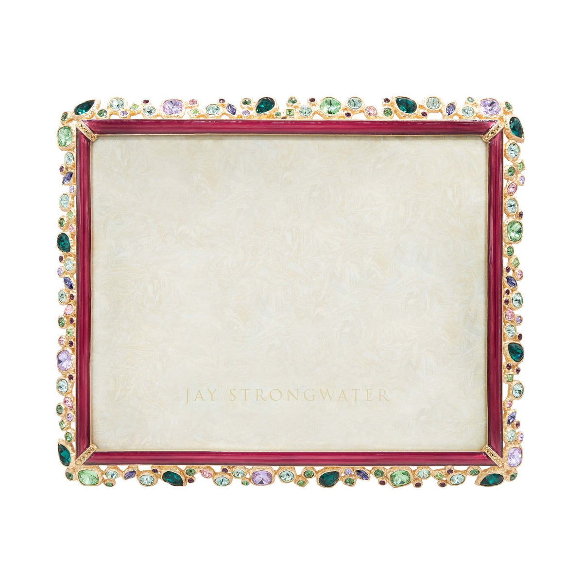 Jay Strongwater Theo Bejeweled 8" X 10" Frame - Bouquet, alternate view