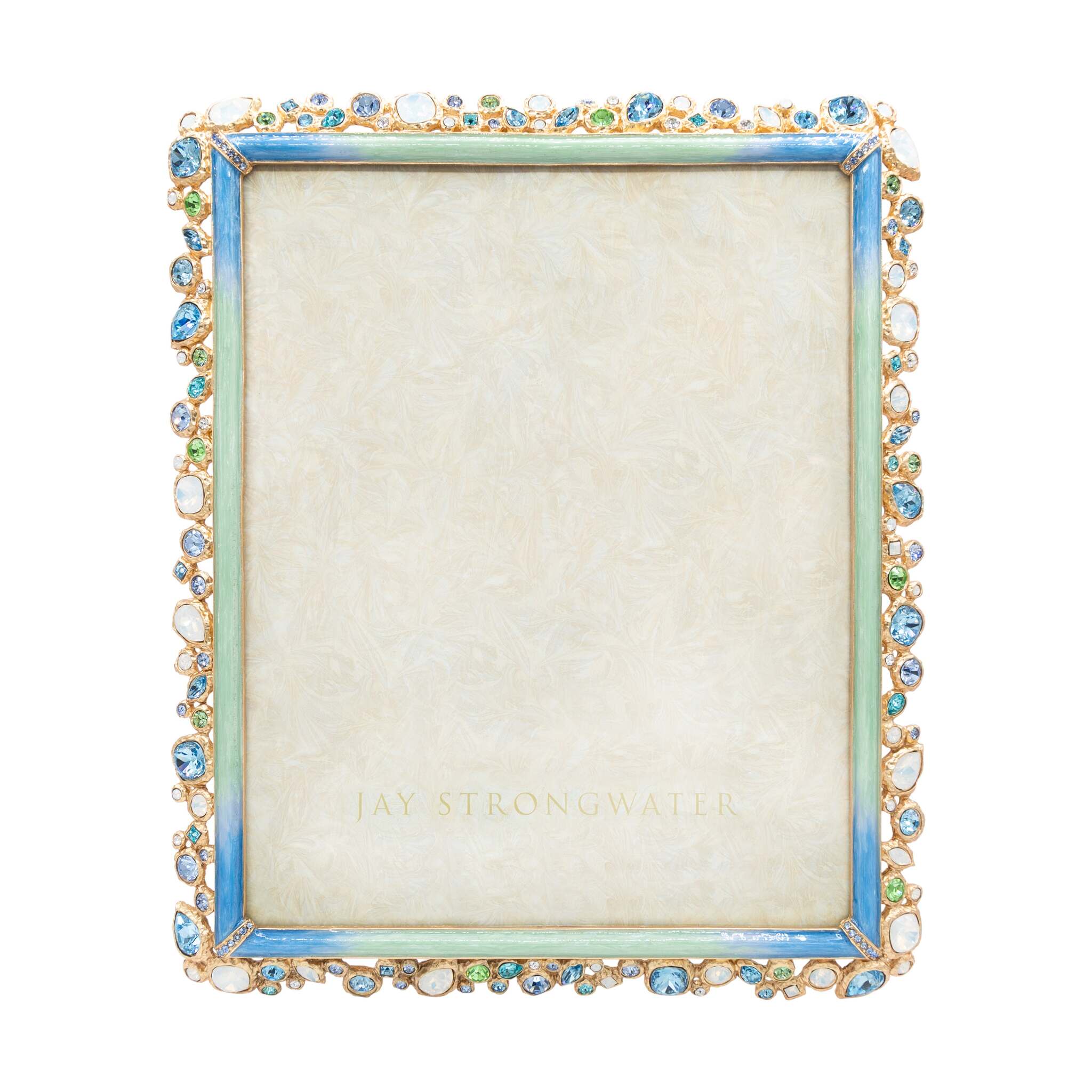 Jay Strongwater Theo Bejeweled 8" X 10" Frame - Oceana