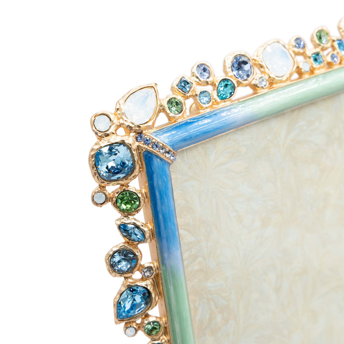 Jay Strongwater Theo Bejeweled 8" X 10" Frame - Oceana, alternate view