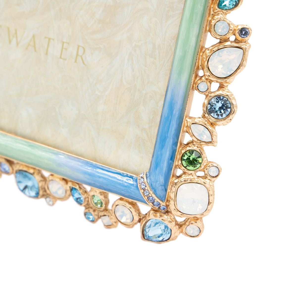 Jay Strongwater Theo Bejeweled 8" X 10" Frame - Oceana, alternate view