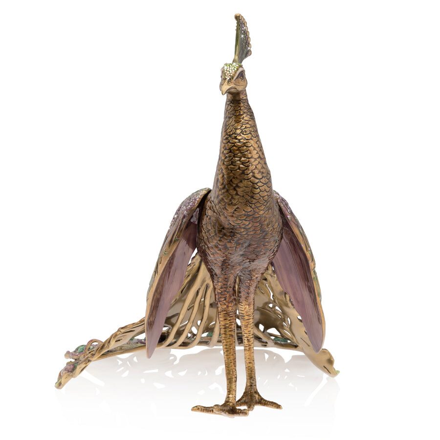 Jay Strongwater Theseus Grand Peacock Figurine, alternate view