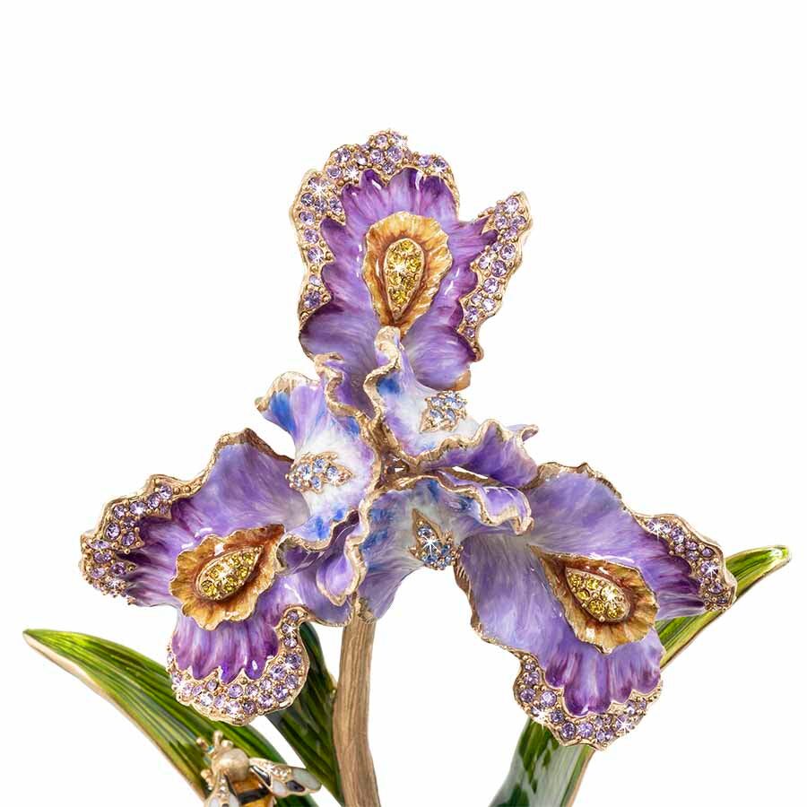 Jay Strongwater Vincent Iris Objet Figurine, alternate view