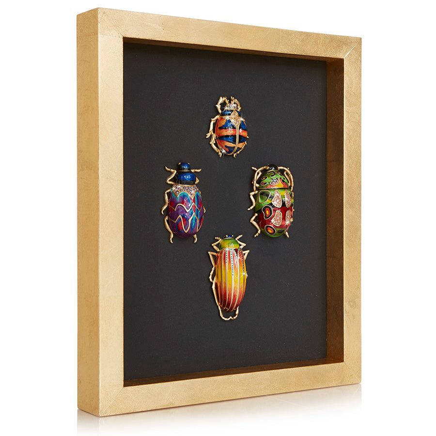 Jay Strongwater William Beetle Wall Art Wall Sculpture, alternate view