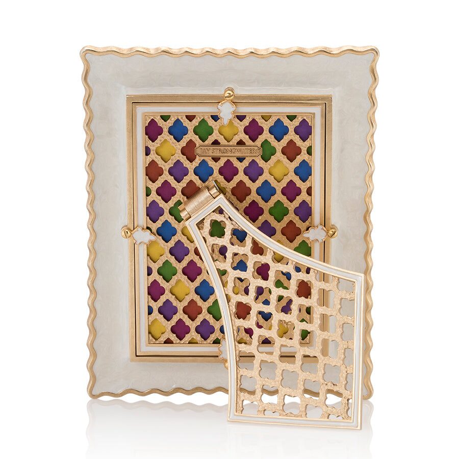 Jay Strongwater Wyatt Zebra 5" X 7" Frame - Rainbow, alternate view