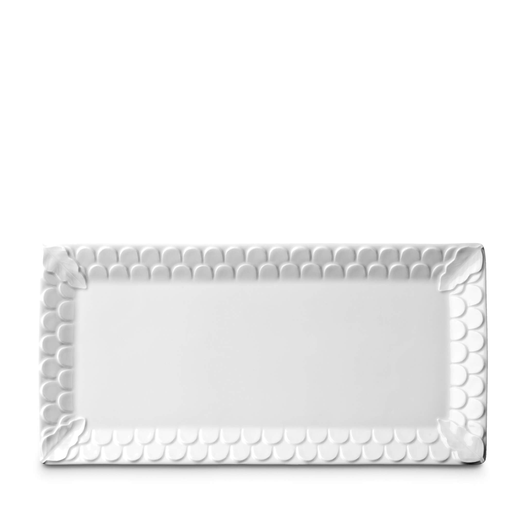 L'Objet Aegean Rectangular Platter Charger & Service Plate β White