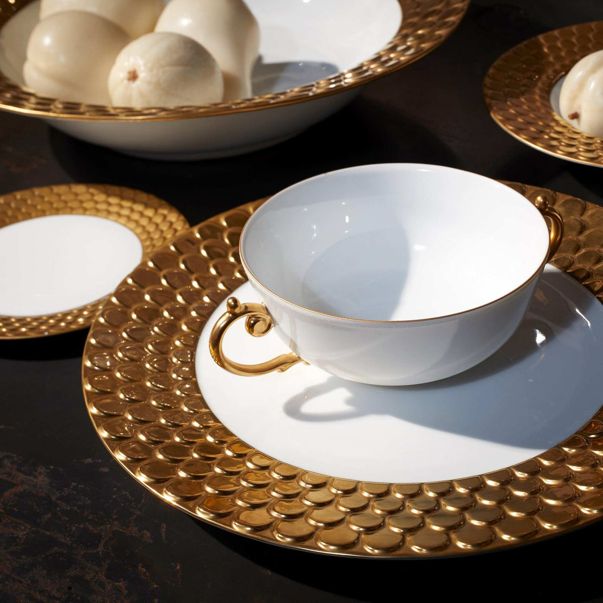 L'Objet Aegean Soup Bowl – Gold, alternate view