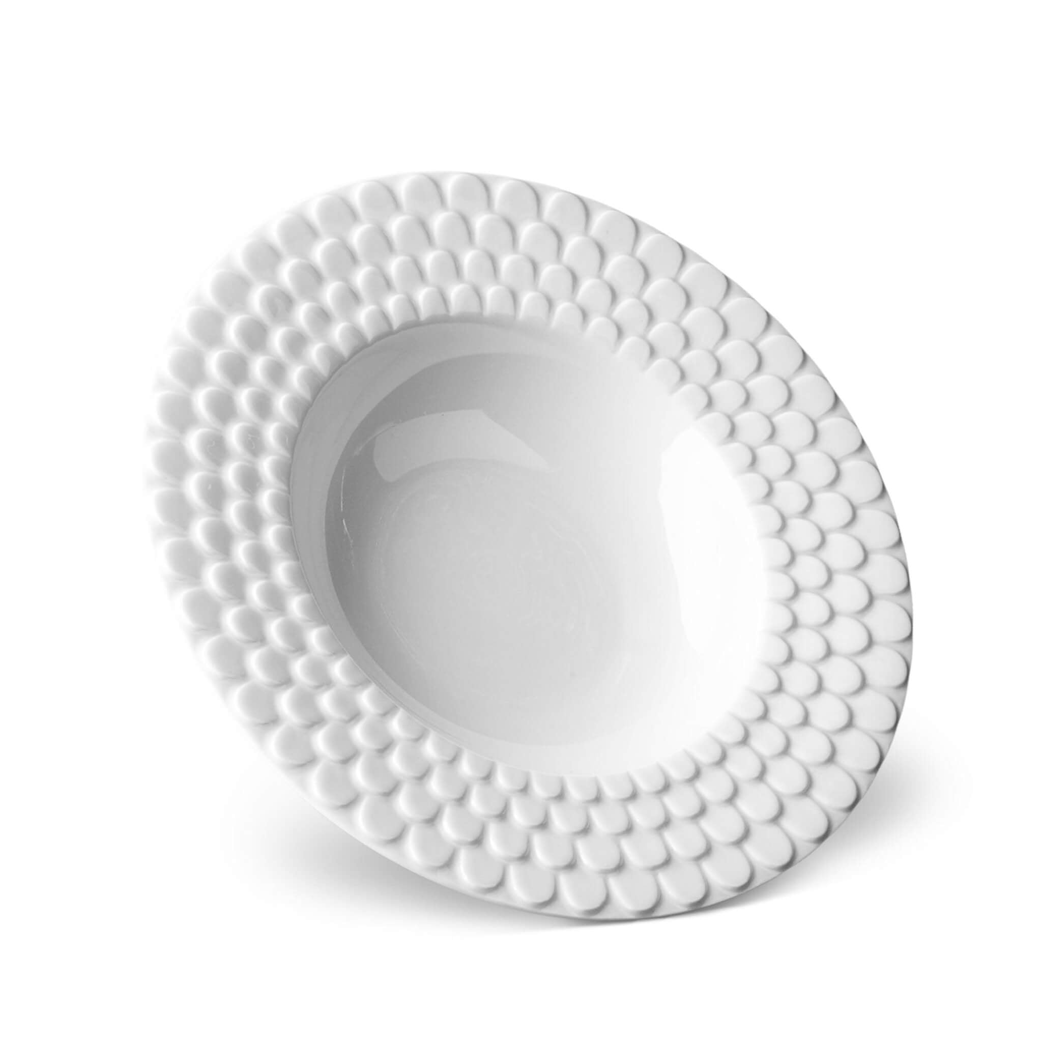 L'Objet Aegean Soup Plate Soup Plates & Rimmed Soup Bowl β White