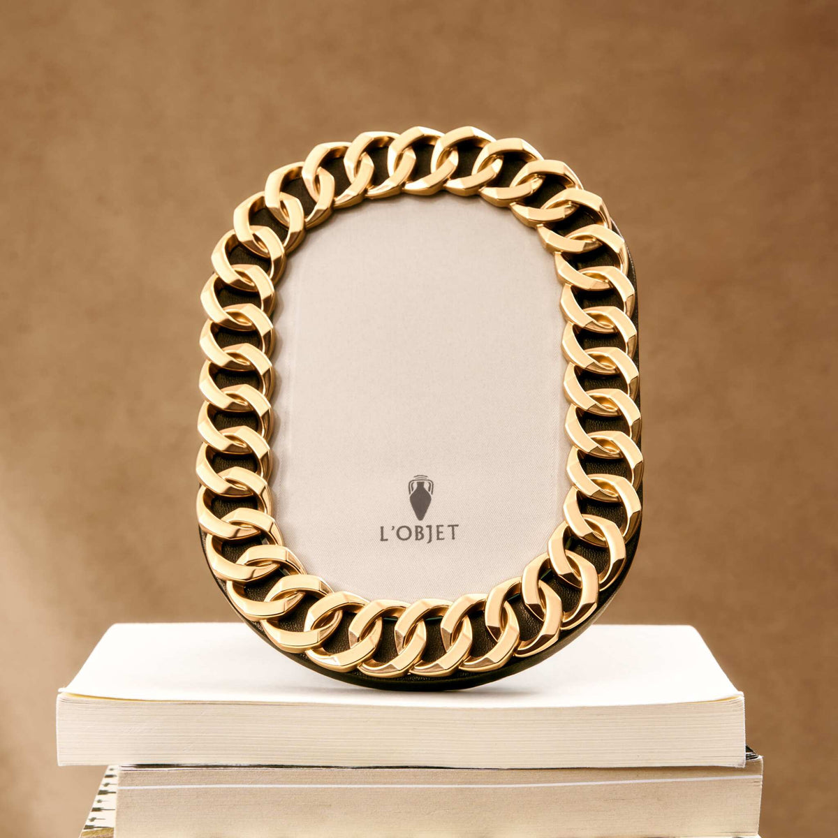 L'Objet Cuban Link Frame - Gold - 5 X 7, alternate view