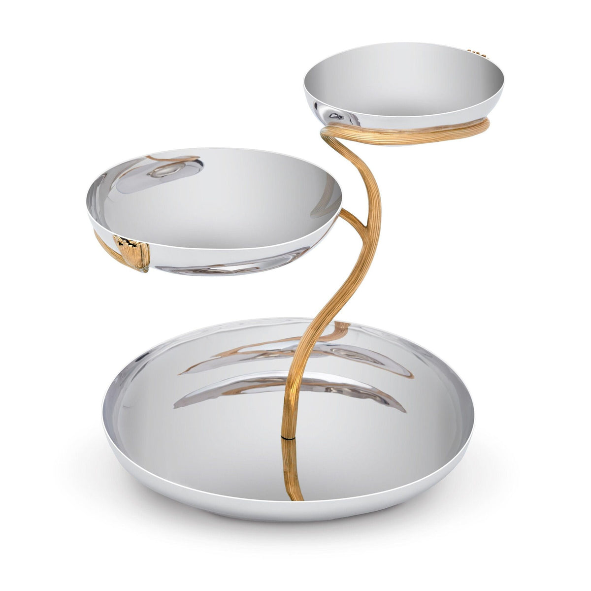 L'Objet Deco Leaves 3-Tier Server - Large Cake Stand, alternate view