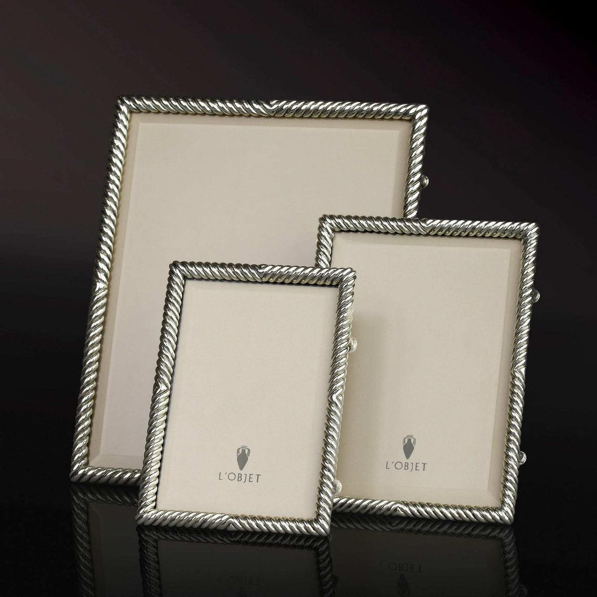 L'Objet Deco Twist Frame – Platinum, alternate view
