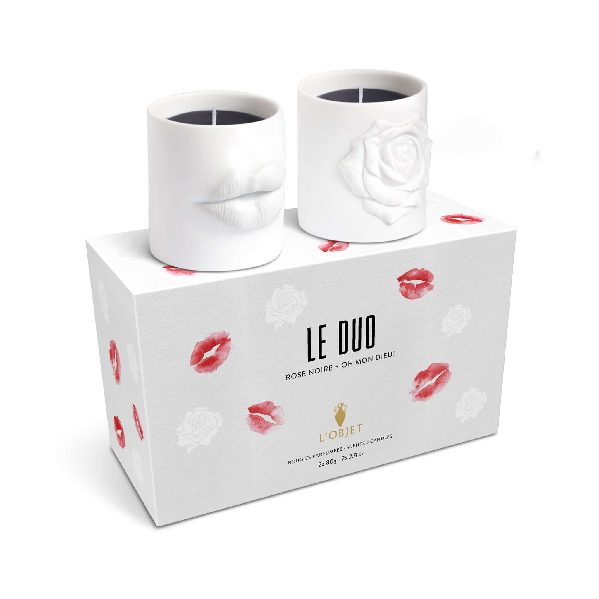 L'Objet Exclusive - Le Duo - Oh Mon Dieu! + Rose Noire Candles - Small (Set of 2)